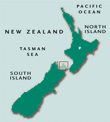 Map - Lodge accommodation in New Zealand